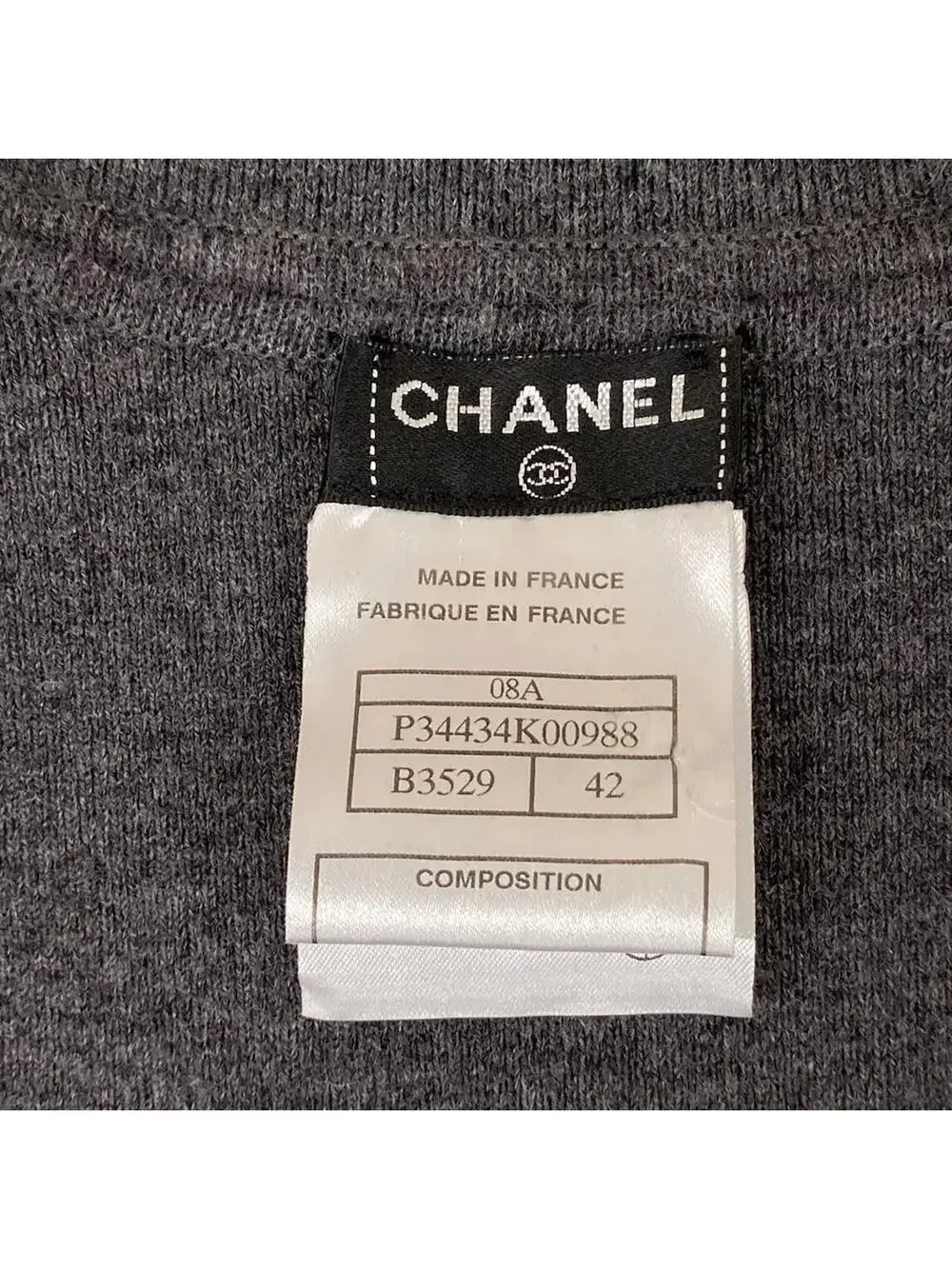 Chanel Dark Gray Navy [Outer Material] #299965C91B